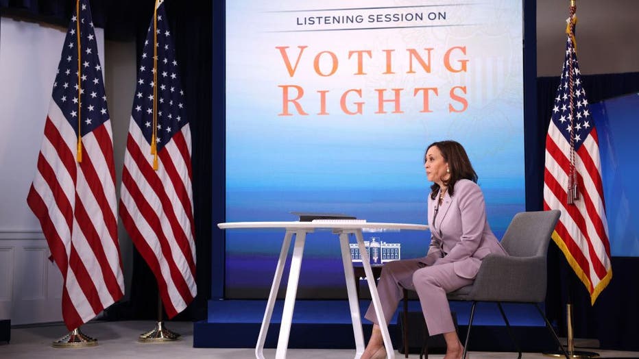 Vice President Harris Holds Voting Rights Event At The White House