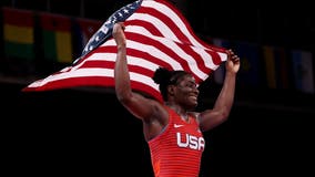 Tamyra Mensah-Stock, of Katy, 1st Black U.S. woman wrestler to win gold