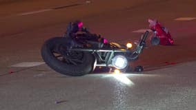 HPD: Motorcyclist struck woman walking on North Loop; both hospitalized