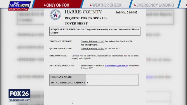 $11 million Harris County COVID-19 contract drawing scrutiny, concern