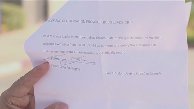 California pastor hands out COVID-19 vaccine exemption letters