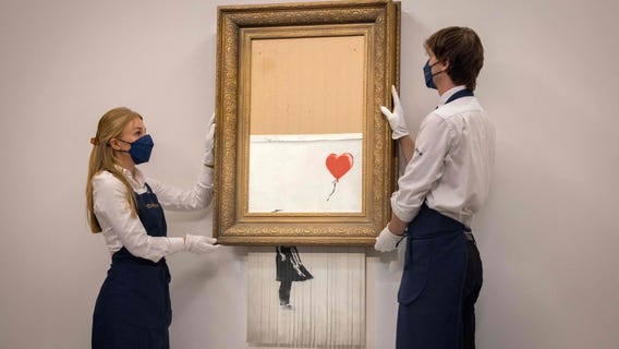 Half-shredded Banksy could sell for over $5 million at auction