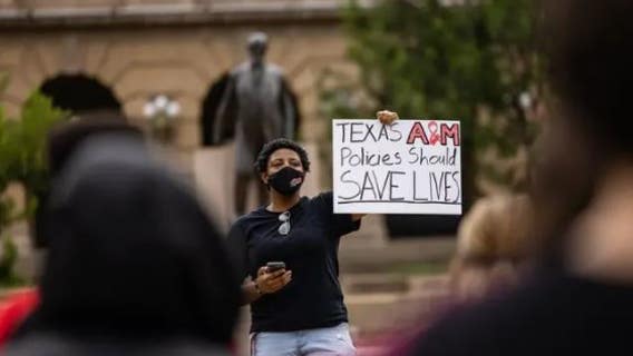After Texas A&M student died from COVID-19, students and faculty rally for more safety precautions