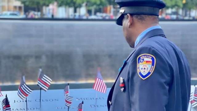 Houston fireman honors and remembers his twin, an NYC fireman killed on 9/11