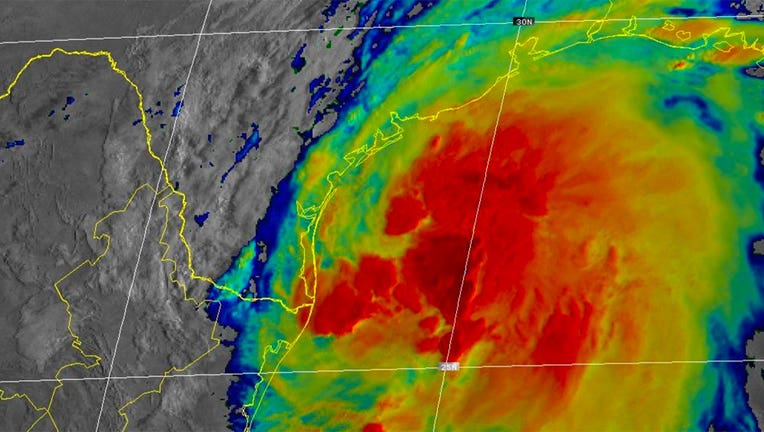 Tropical Storm Nicholas satellite image 9/13/2021