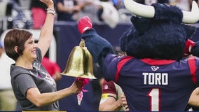 Local woman rings the end of cancer bell at a Houston Texans game