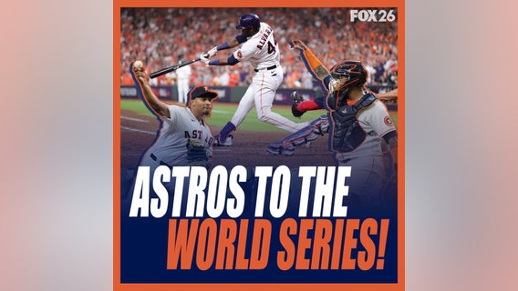 Astros players celebrate ALCS pennant