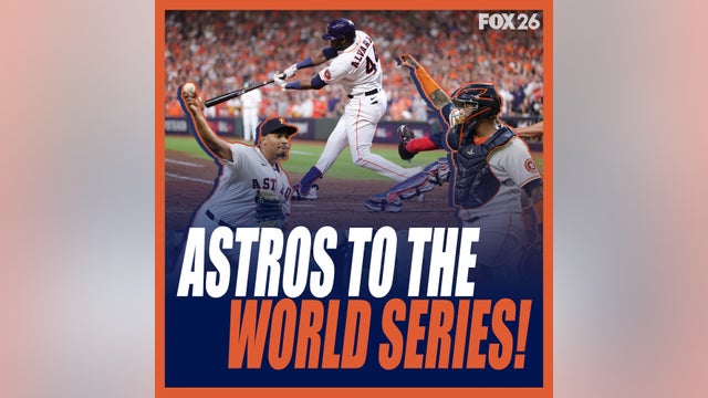 Astros players celebrate ALCS pennant