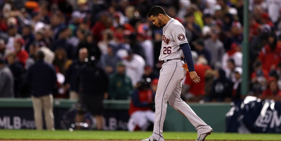 Astros scramble after pitchers pounded for 25 runs by Boston