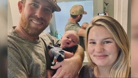 Family shares dramatic tale of late pregnancy during hurricane evacuation