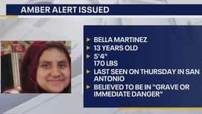 Amber Alert issued for missing 13-year-old girl last seen in San Antonio