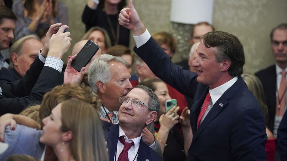 Virginia Republican Gubernatorial Candidate Glenn Youngkin Holds Election Night Rally