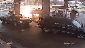 Video shows Taylor gas station igniting after driver loses control and crashes into pump