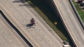 Two dead following rollover crash, driver jumps off overpass on Tomball Parkway