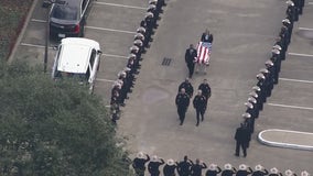 Procession for fallen Harris County Pct. 5 Cpl. Charles Galloway