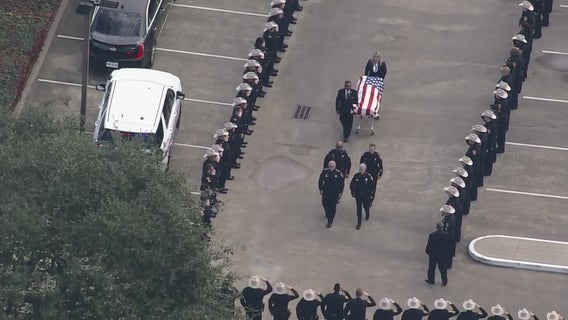 Procession for fallen Harris County Pct. 5 Cpl. Charles Galloway
