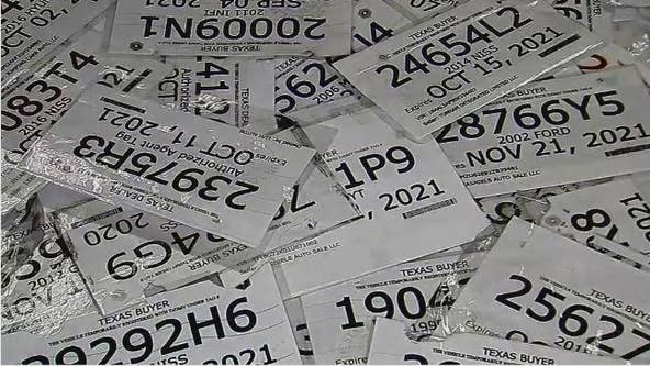 Law enforcement now targeting fake paper license plates on Harris County toll roads