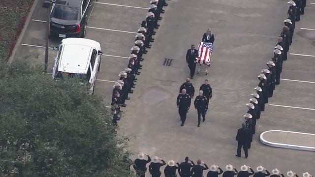 Procession for fallen Harris County Pct. 5 Cpl. Charles Galloway