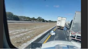 Texas Winter Storm: Houston truck driver stranded in Interstate 10 standstill for more than 10 hours