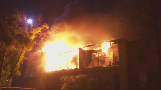 3-alarm apartment fire in west Houston displaces dozens of residents