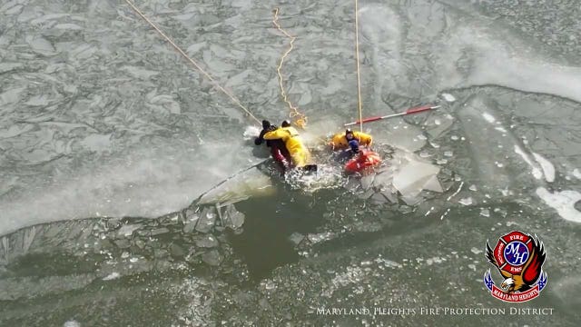 Watch: Firefighters rescue teens from frozen lake