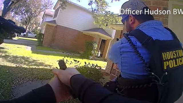 Body camera footage released after robbery suspect was fatally shot in north Harris Co.