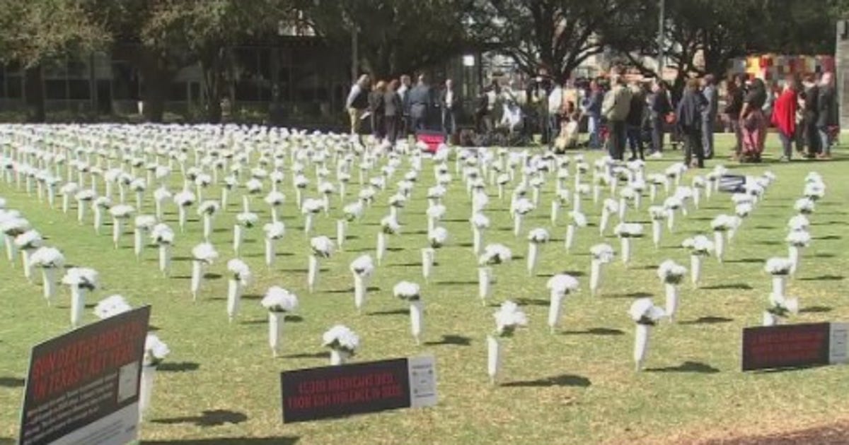 Gun violence memorial at Discovery Green commemorates thousands of ...