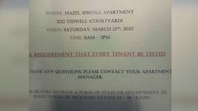 COVID-19 test requirement reversed at Houston apartment complex following FOX 26 investigation