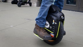 Man touts his electric unicycle as answer to high gas prices