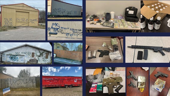 Fort Bend County's anti-gang operation leads to dozens of arrests, weapon & drug seizures