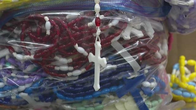 Local CEO back from Poland after giving 15,000 donated rosaries to Ukrainian refugees