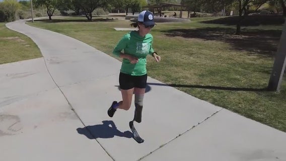 Amputee athlete completing 102nd marathon in 102 consecutive days