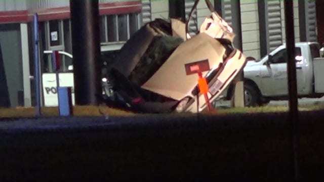 Police chase in Conroe ends with classic car crushed, driver killed