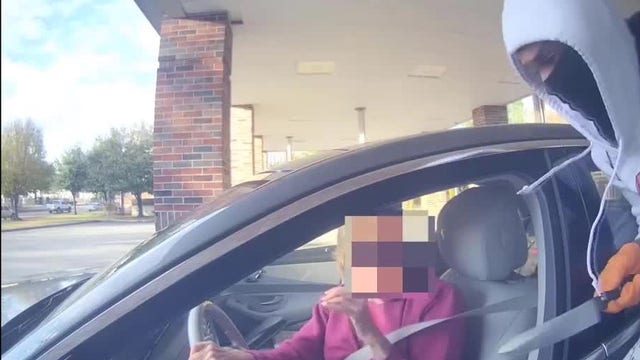Video shows robbery suspect with knife at west Houston ATM