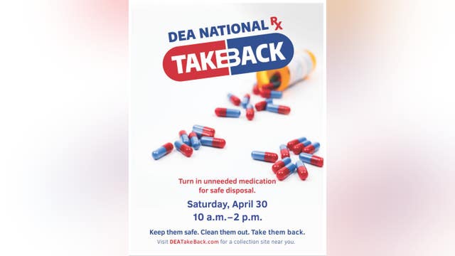 DEA hosting National Drug Medication Take Back Day on Saturday