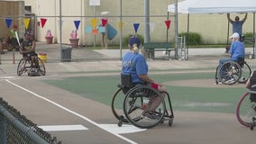 Wheelchair athletes from across Texas hold softball tournament in Pasadena