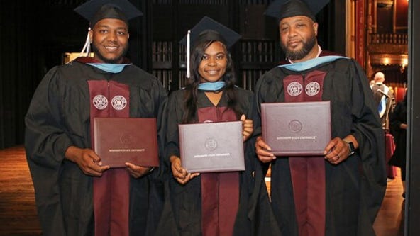Family affair: Father, son and daughter graduate together with education degrees