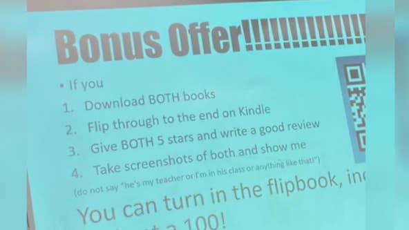 Conroe ISD teacher under fire after allegedly offering students a perfect score for buying his books