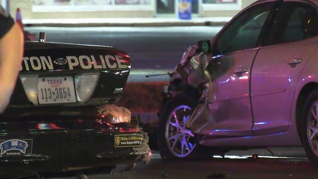 Suspected drunk driver arrested for crashing into 2 vehicles including HPD patrol car