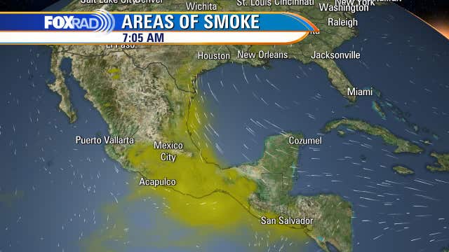 Hazy Houston skies: Wind carries smoke into Texas from agricultural fires