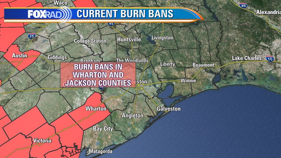 Houston-area burn bans on May 19, 2022