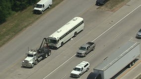 Texas prison bus stalled on highway after brakes heated up on way to Huntsville