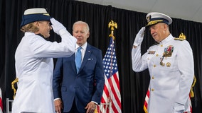 Coast Guard Adm. Linda Fagan becomes first woman to lead a U.S. military branch