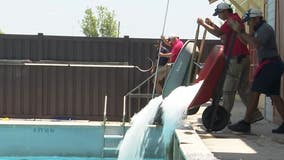 15,000 pounds of ice dumped into Typhoon Texas to help attendees beat the heat