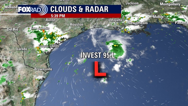 Invest 95-L Clouds & Radar