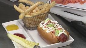 New York Eatery hot dogs from traditional to lox, sour cream and scallions