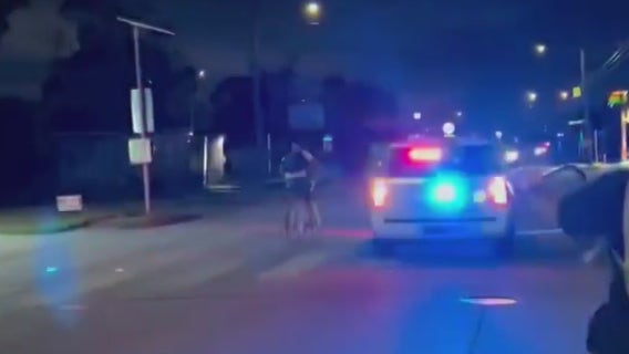 Precinct one deputy caught on camera slamming on brakes as bicyclists rode in street