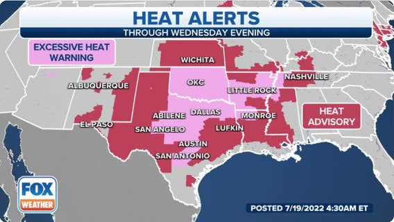 Potentially deadly, record-breaking heat continues to bake the central US