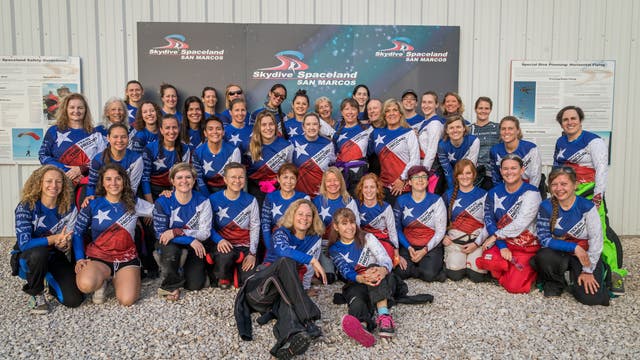 40 women skydivers set new Texas state record, beat record set 12 years ago