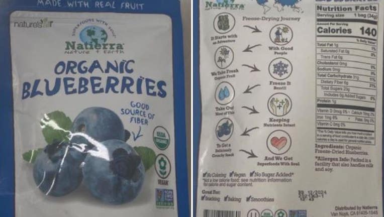 blueberry recall